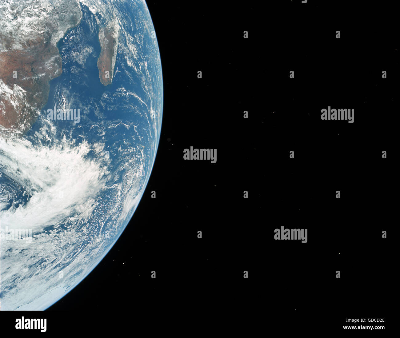 La Terra vista dallo spazio. Elevata risoluzione dell'immagine migliorata. Ottimizzato univoco e la versione avanzata di un originale immagine della NASA Foto Stock