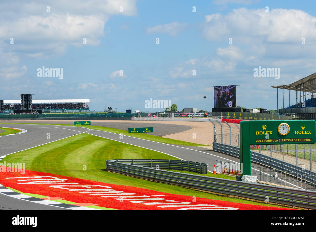 Gara di Silverstone il circuito del Northamptonshire REGNO UNITO Foto Stock