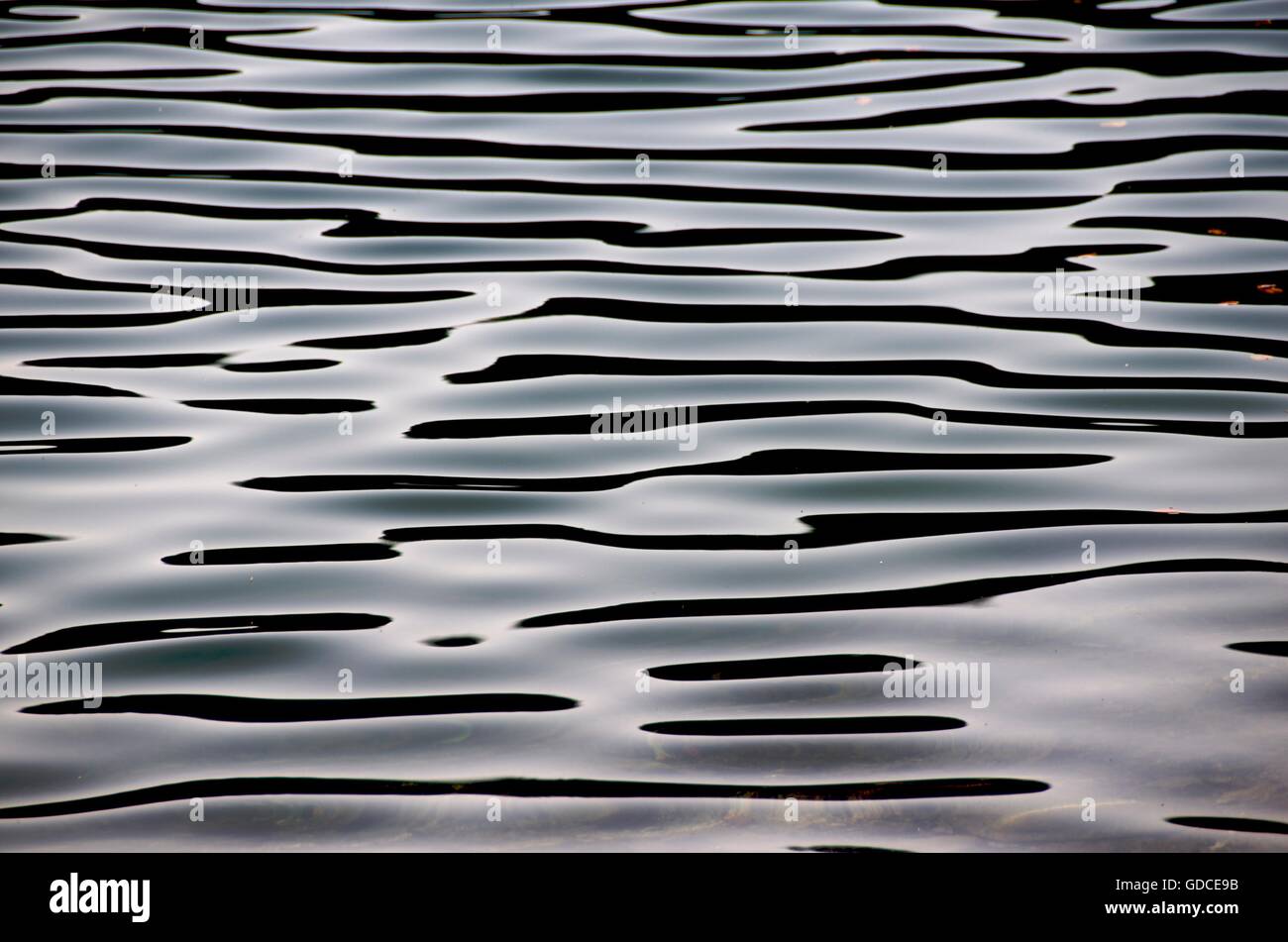 Increspata superficie di acqua Foto Stock