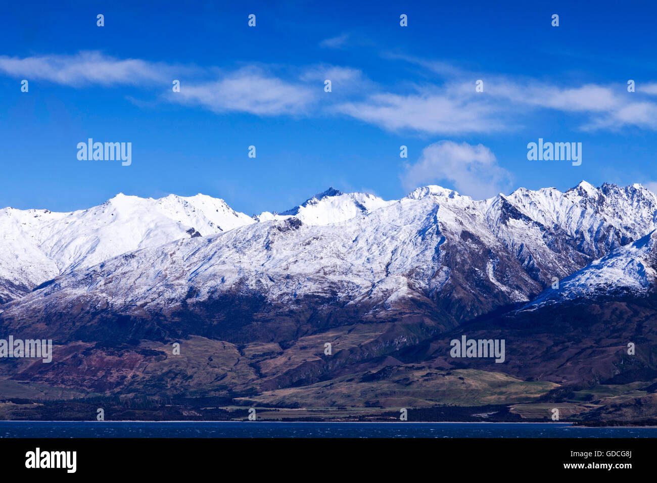 Isola del Sud lo scenario paesaggistico di Central Otago, Nuova Zelanda Foto Stock