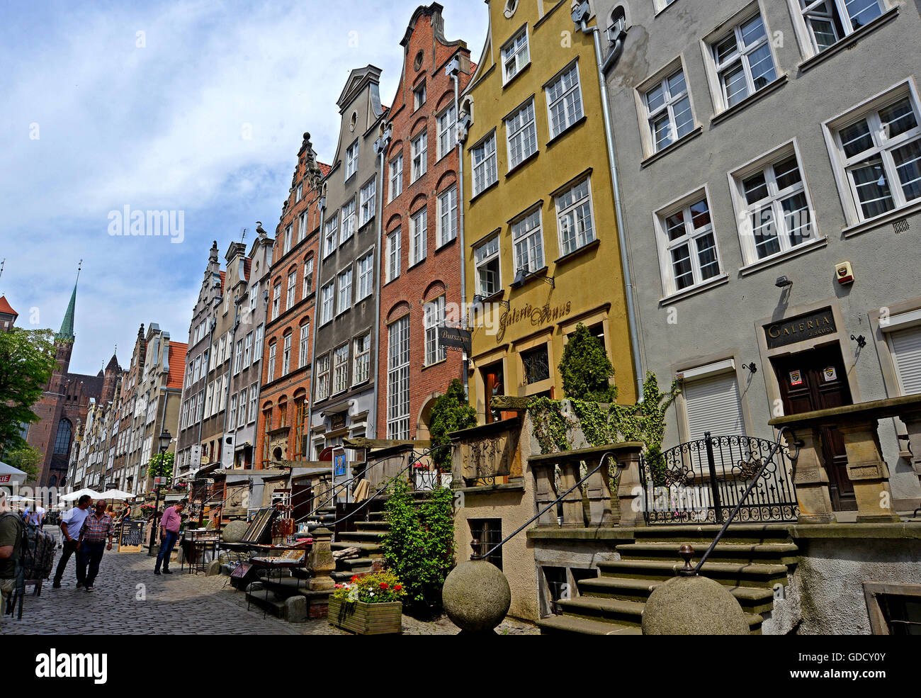 Mariacka Street, Gdansk, Polonia Foto Stock