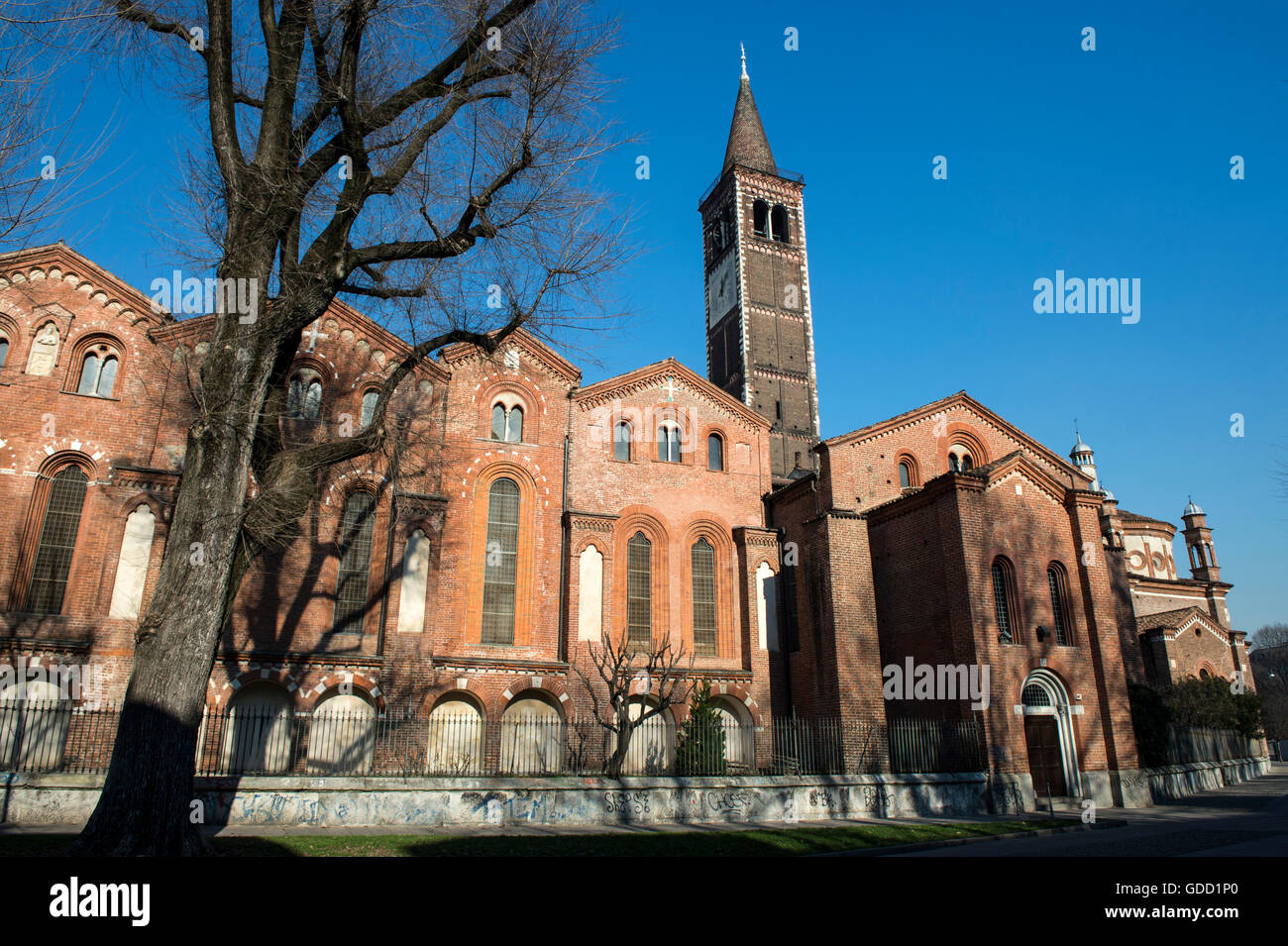 L'Italia, Lombardia, Milano Sant Eustorgio chiesa Foto Stock
