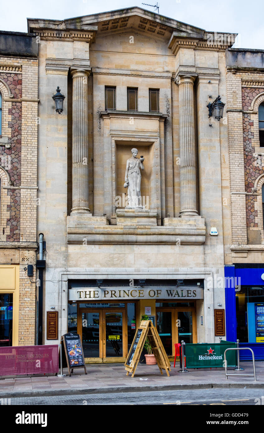 Art Deco del Prince of Wales Theatre di Cardiff City Centre South Wales UK Foto Stock
