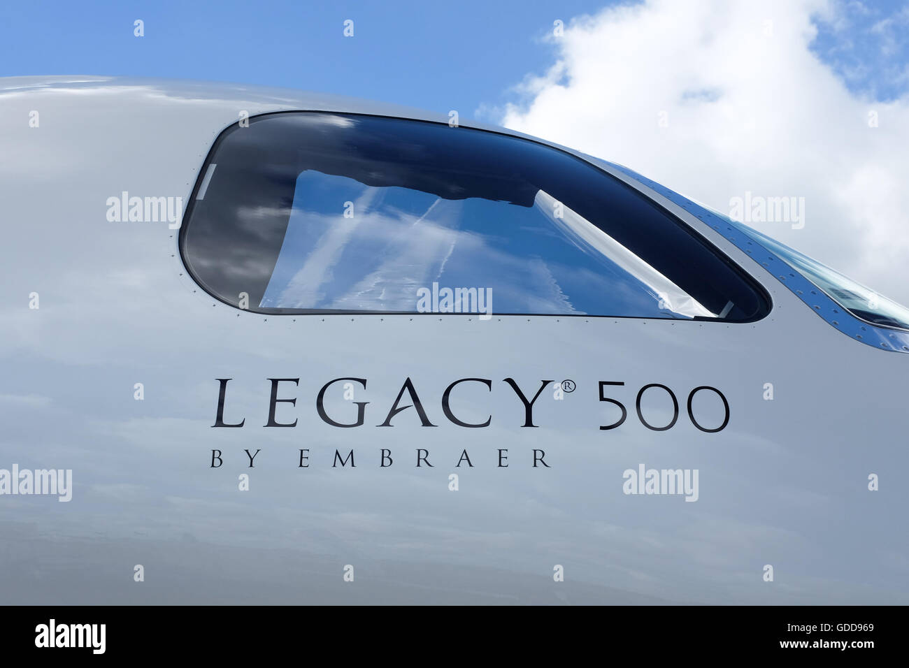 Il Legacy 500 business jet da Embraer. Foto Stock