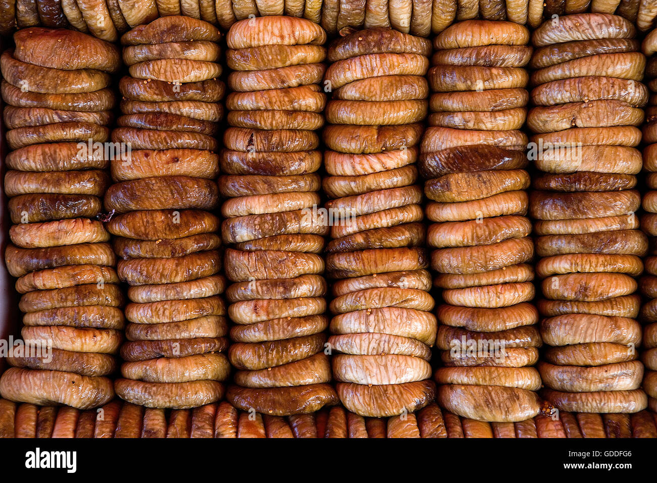 A secco o fichi secchi, Ficus carica Foto Stock