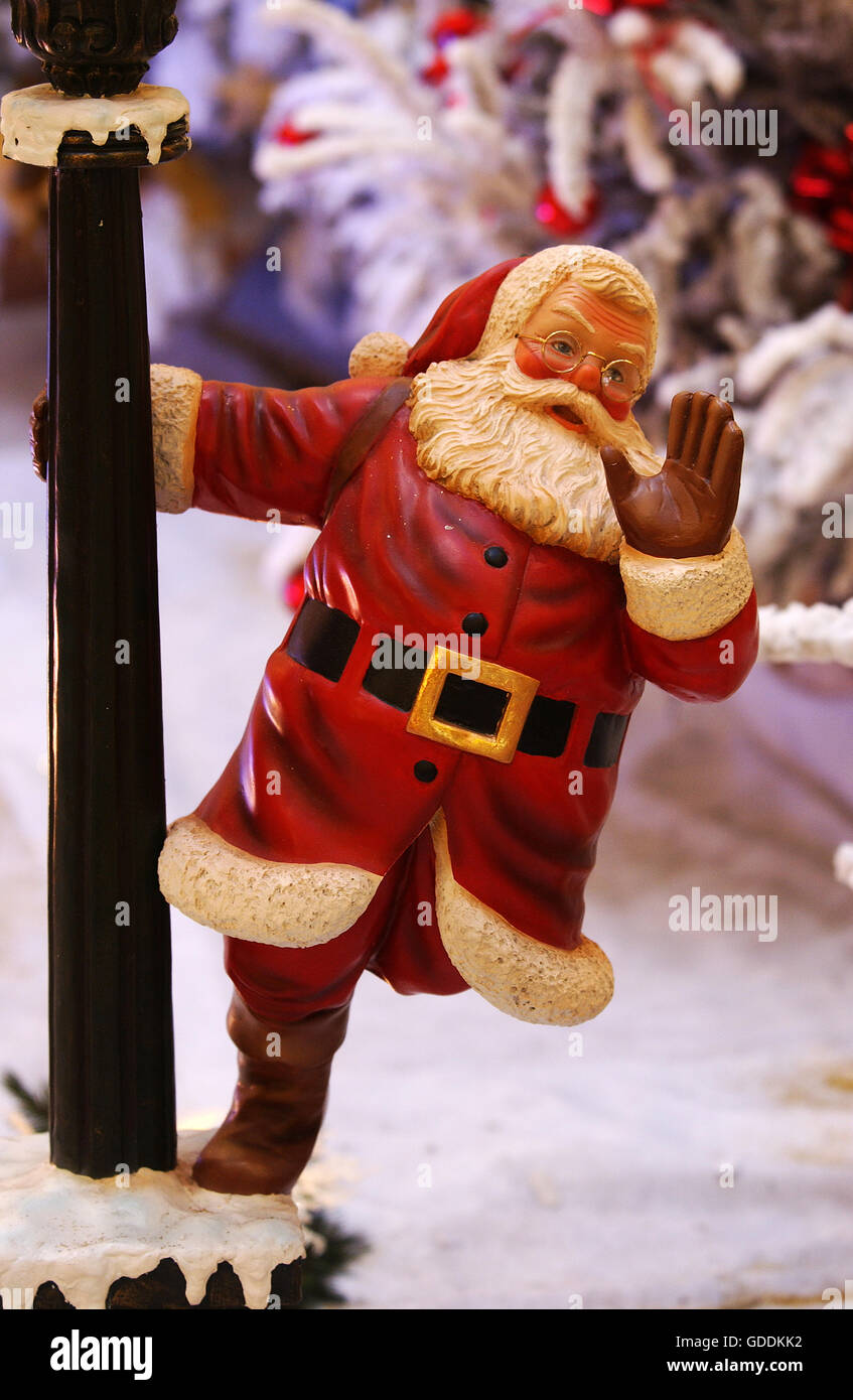 Natale in Aslace, Est della Francia, Santa Claus Foto Stock