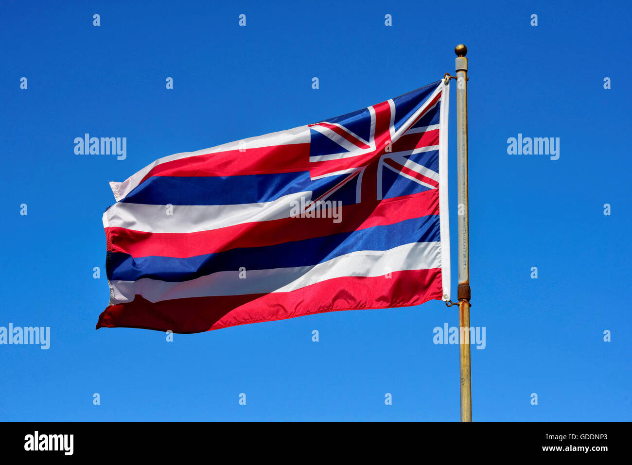 Stati Uniti d'America,Vereinigte Staaten,Amerika,,Hawaii Maui,para,Flag di stato Foto Stock