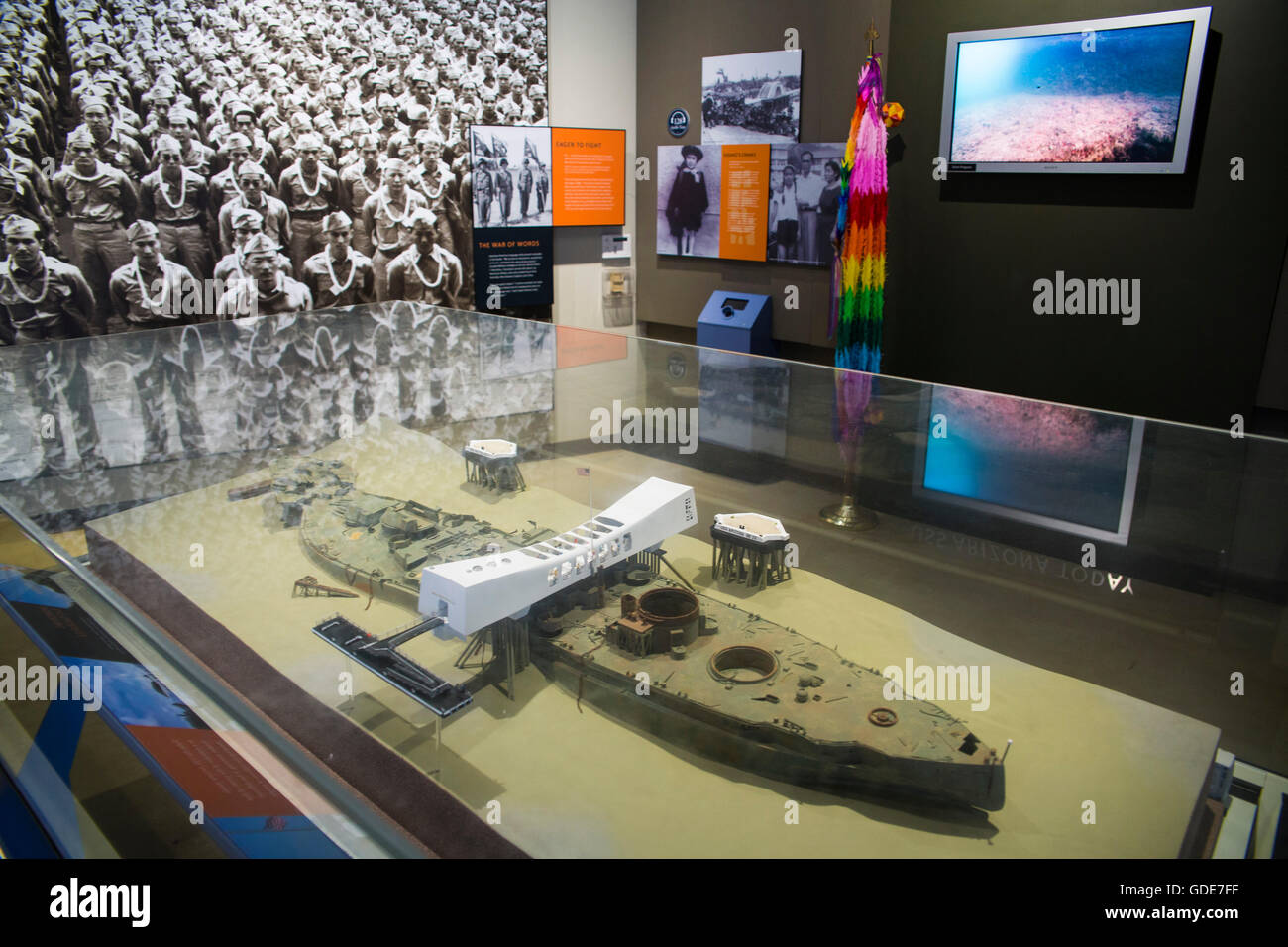 Honolulu,Oahu,Pearl Harbor,memorial,museo,capitale,STATI UNITI D'AMERICA,Hawaii,l'America,città,città, Foto Stock