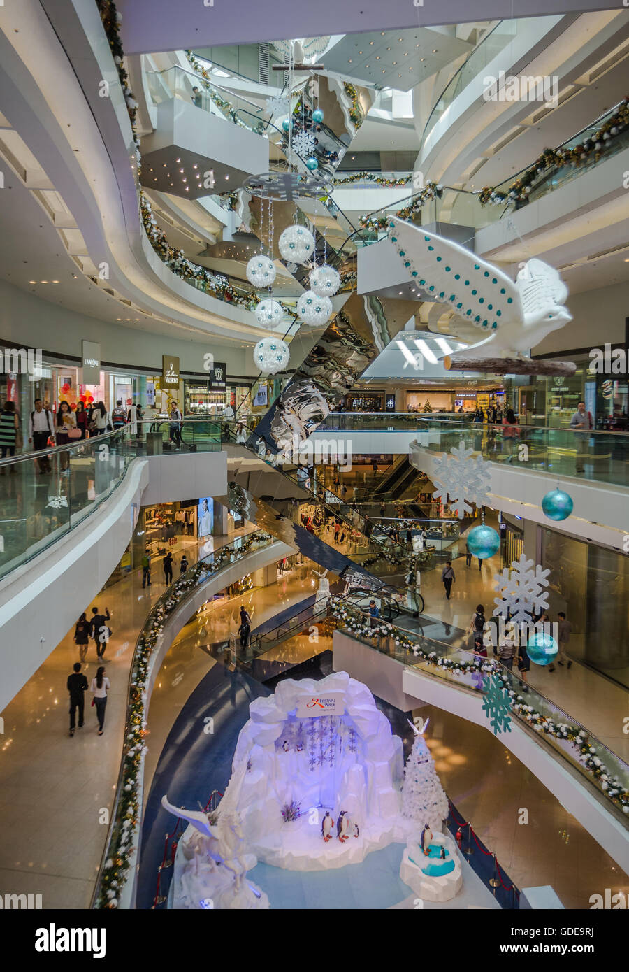 Della città di Hong Kong, Kowloon Tong District,Festival a piedi il Centro Shopping Foto Stock