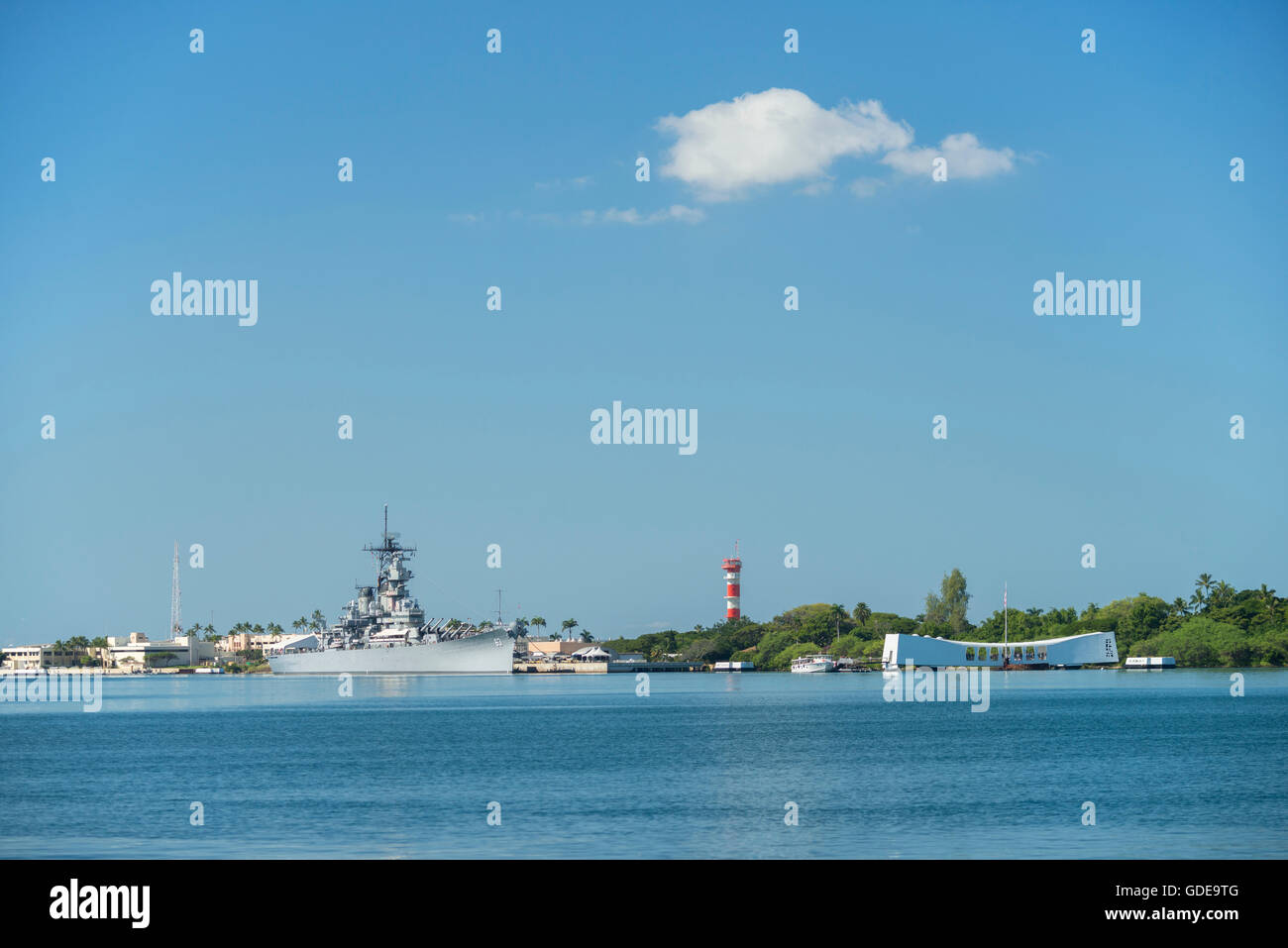 Stati Uniti d'America,Hawaii,Oahu,STATI UNITI D'AMERICA,Hawaii,Oahu,Honolulu,Pearl Harbor,USS Arizona Memorial Foto Stock