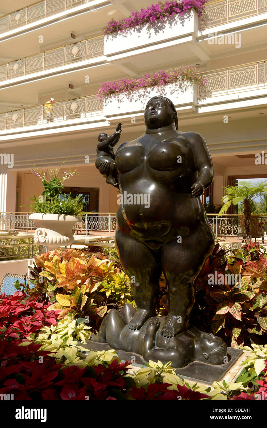 Stati Uniti d'America,Vereinigte Staaten,Amerika,,Hawaii Maui,isola,Wailea,Grand Wailea Resort,Botero in atrium Foto Stock