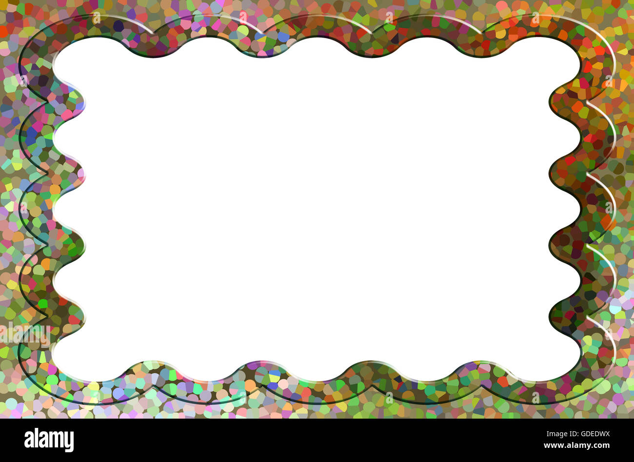 Romantica dolce colorato vuoto o vuoto o immagine di sfondo del telaio, Valentino amore sfondo pastello Foto Stock