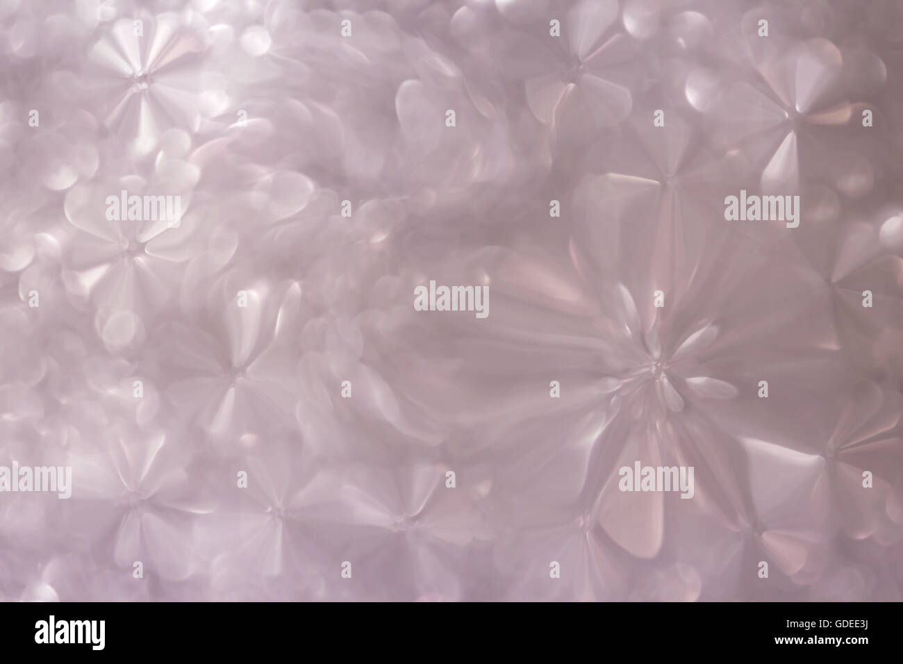 Bianco pastello e perla fiori astratta forma dolce sfondo romantico Foto Stock