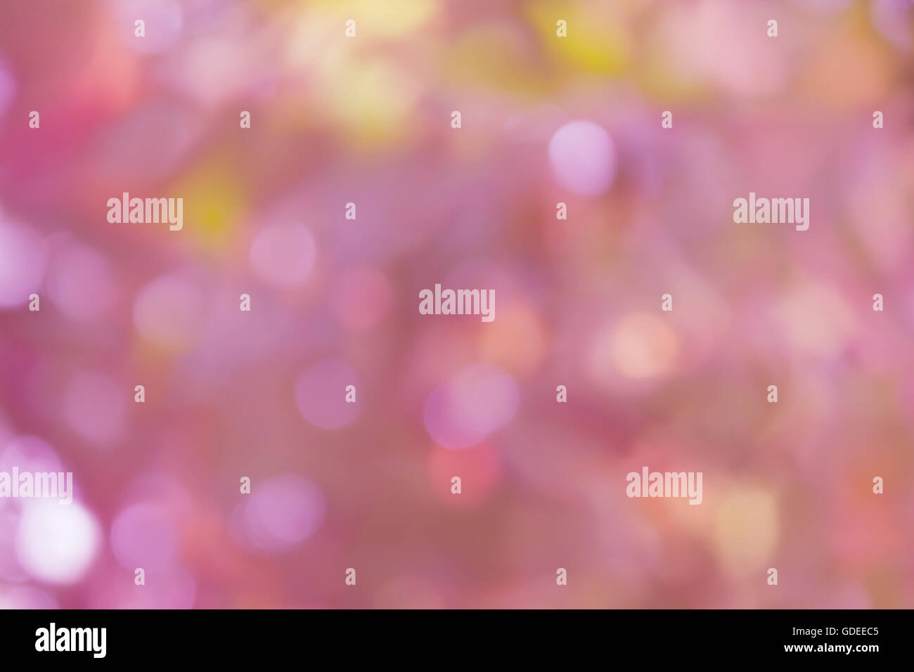 Glow dolce pastello rosa bokeh in fantasia umore romantico sottofondo Foto Stock