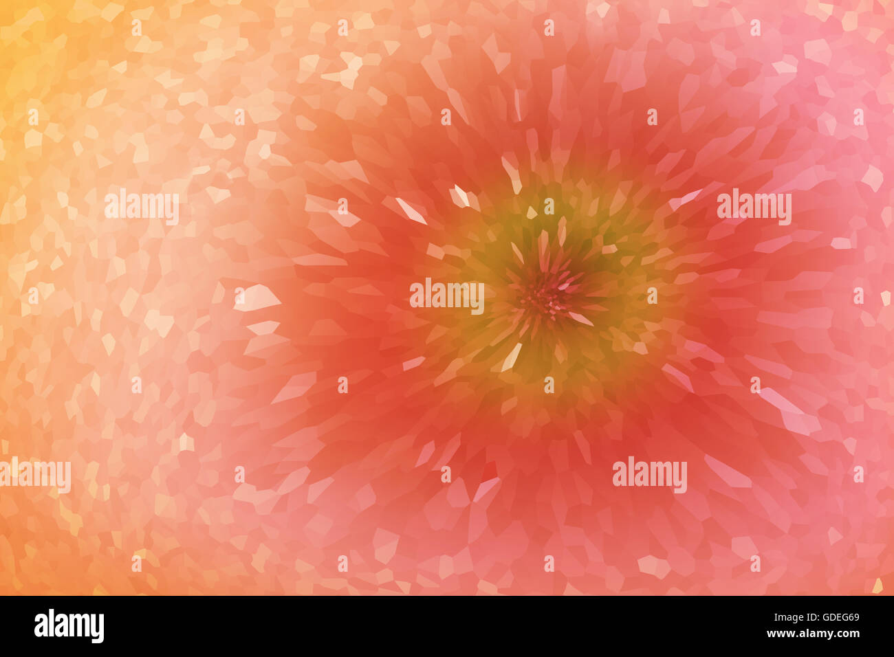 Bel fiore astratta forma di fiore in dolci colori pastello Foto Stock