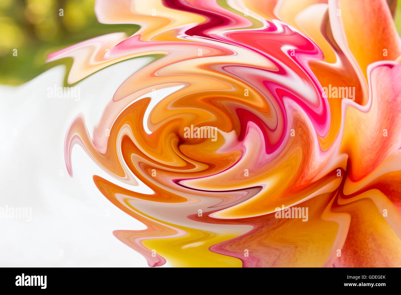 Colorato curvo design pattern astratti sfondo dolce Foto Stock