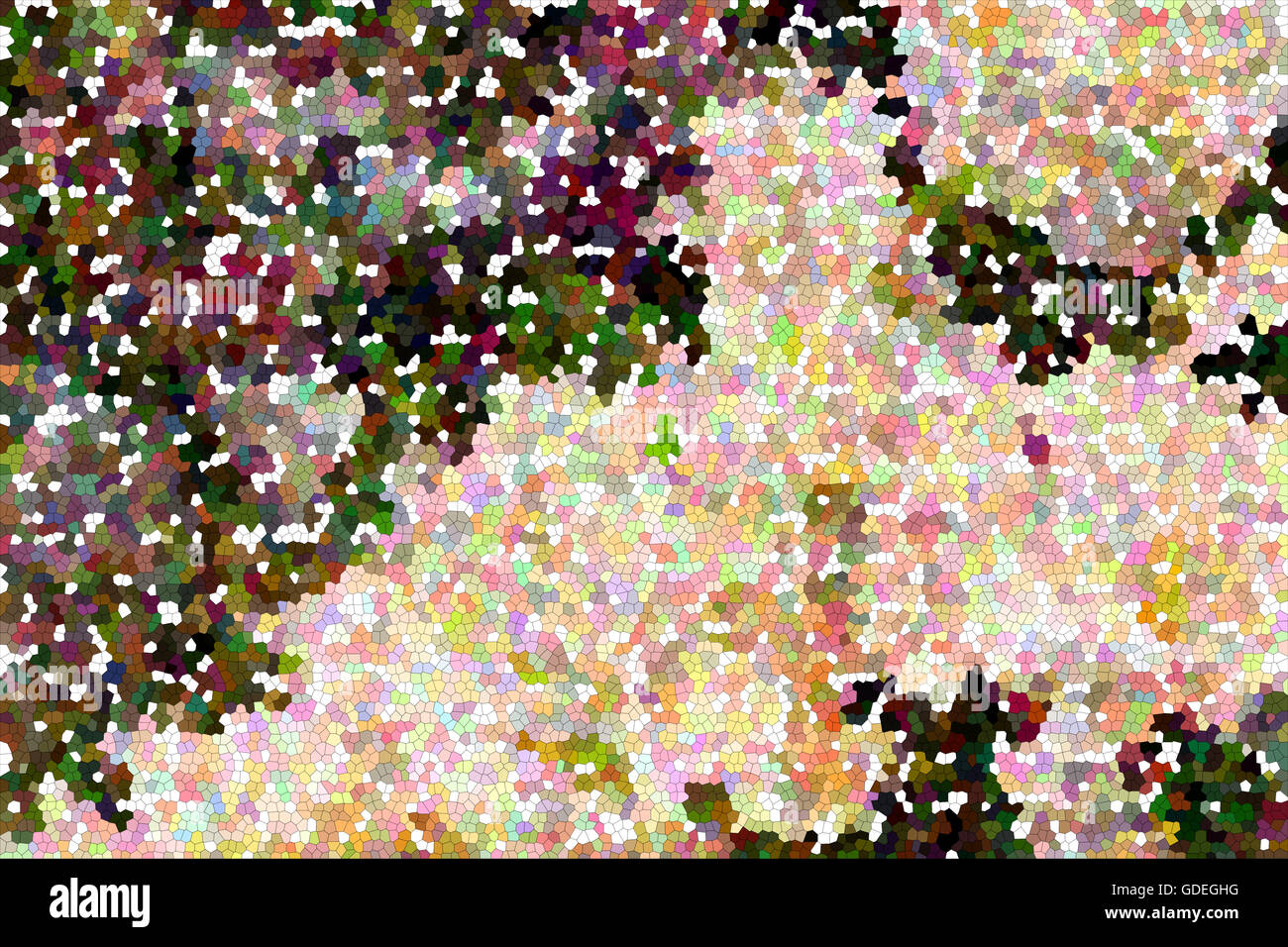 Classico vetro forma di modello pastello colorato sfondo astratto Foto Stock