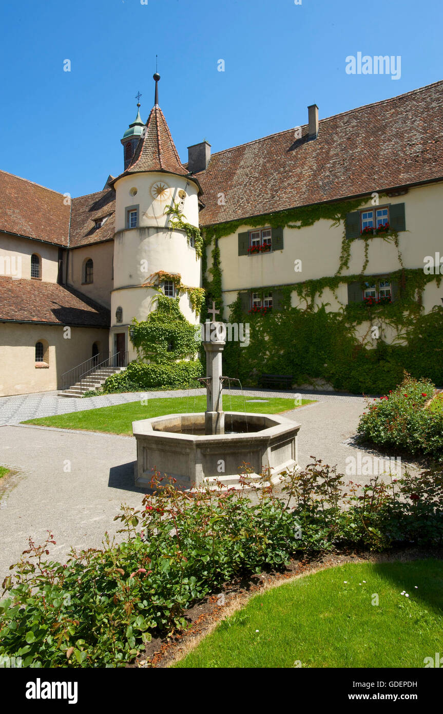 Maria e Markus Minster, isola di Reichenau, Lago di Costanza, Baden-Wuerttemberg, Germania Foto Stock