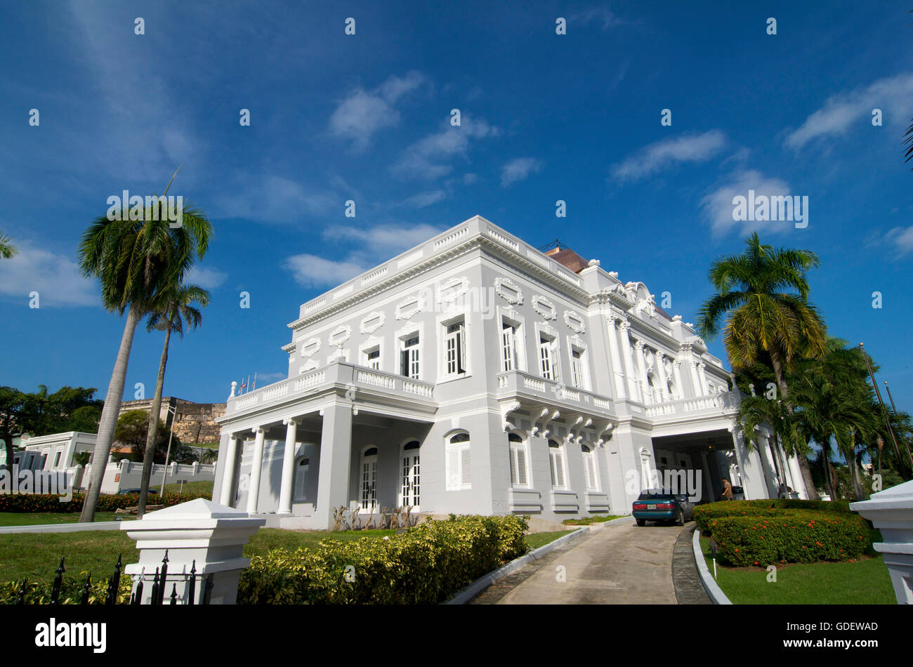 Dipartimento di Stato per la reception, centro storico, San Juan, Puerto Rico Foto Stock