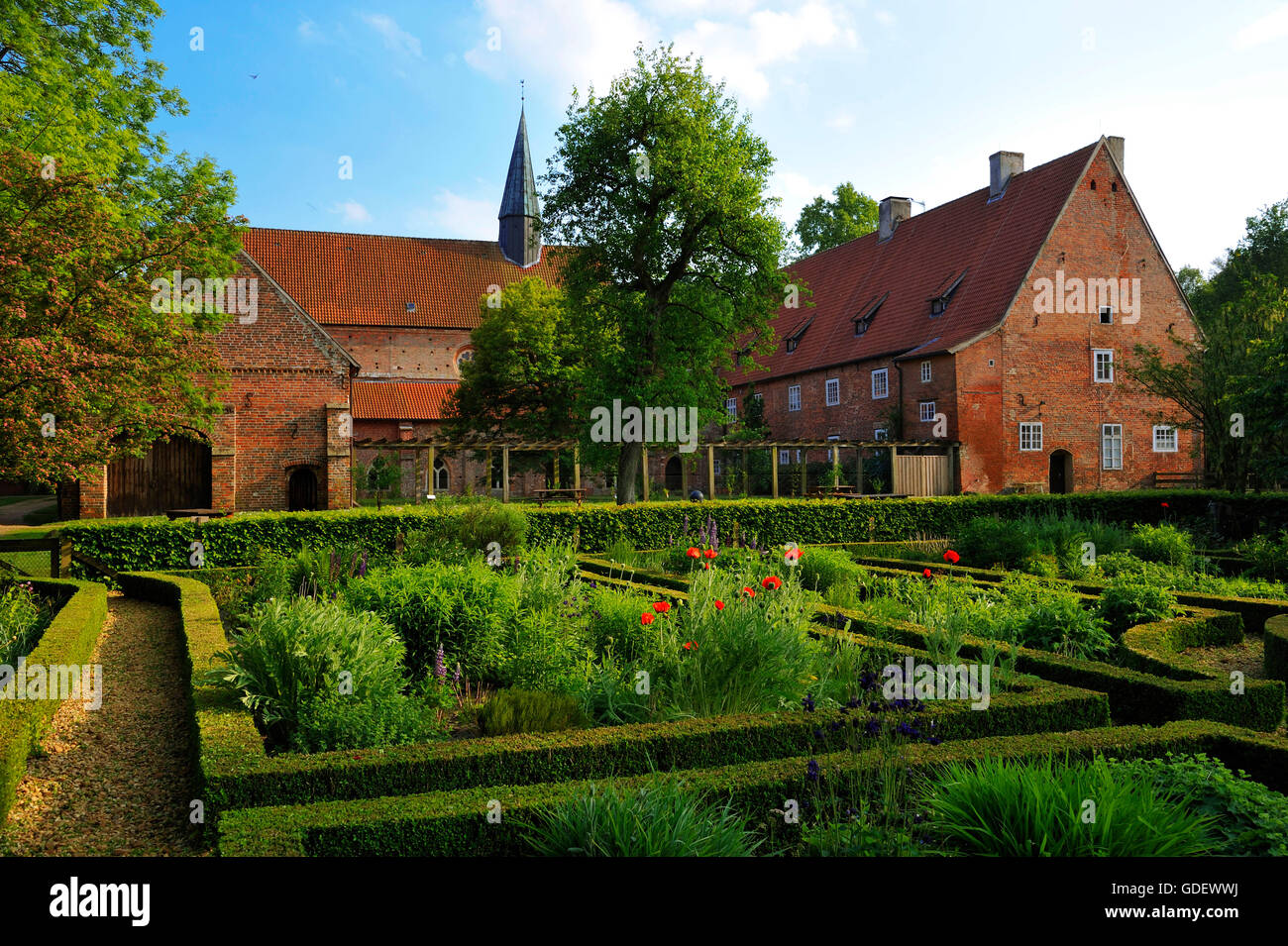 Stift Boerstel, Bippen, Bassa Sassonia, Germania / Börstel Foto Stock