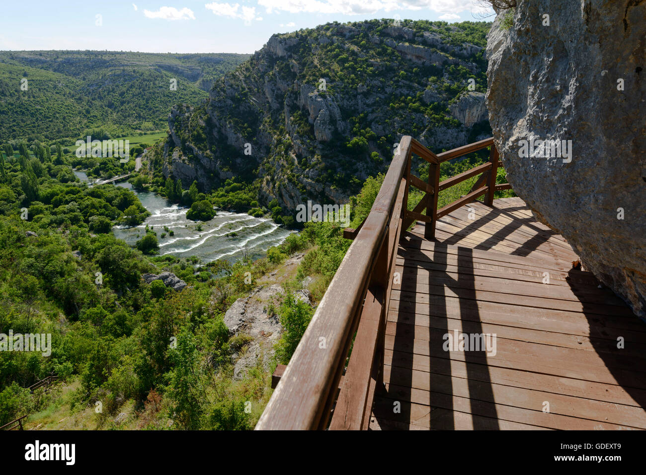 Croazia, Europa, giugno 2013, Nationalpark Krka, Rosiki Slap Foto Stock