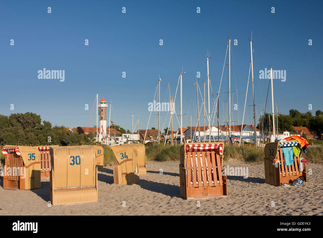 Spiaggia Vicino Timmendorf, Poel isola, Meclemburgo-Pomerania Occidentale, Germania, Europa Foto Stock