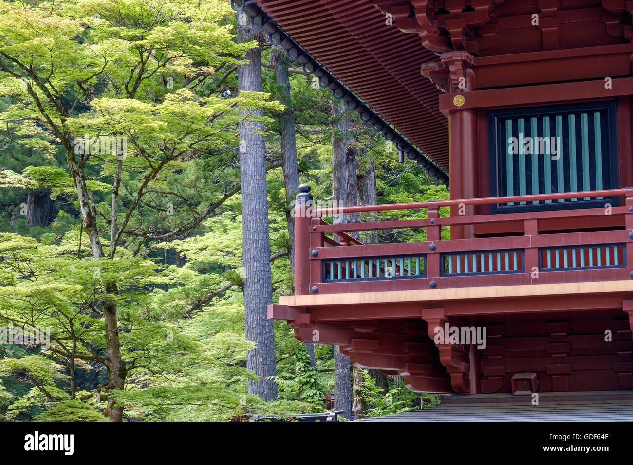 Sacrario scintoista e tempio buddista a Nikko, Giappone. Foto Stock