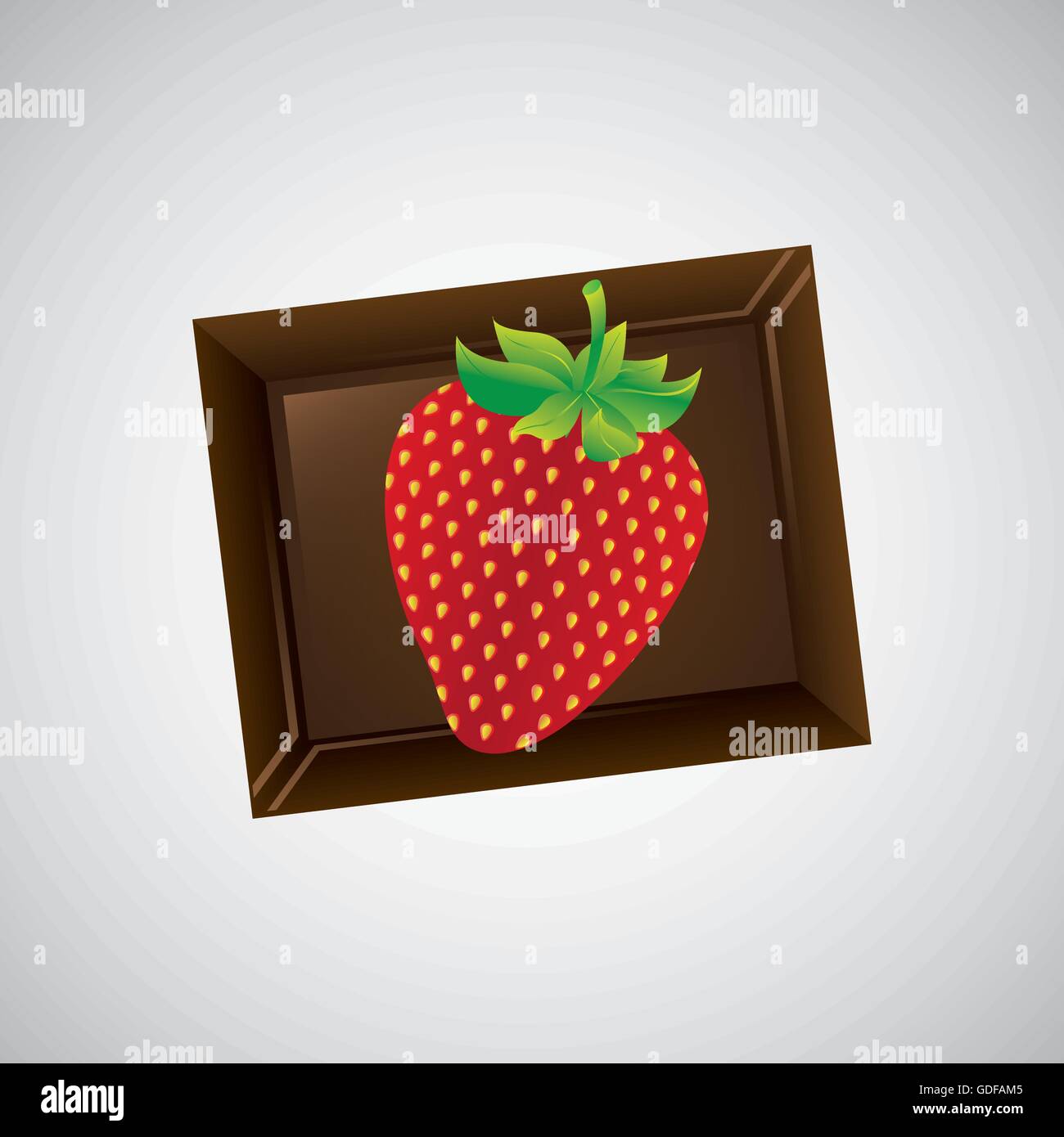 Il cioccolato nel deserto di zucchero Illustrazione Vettoriale