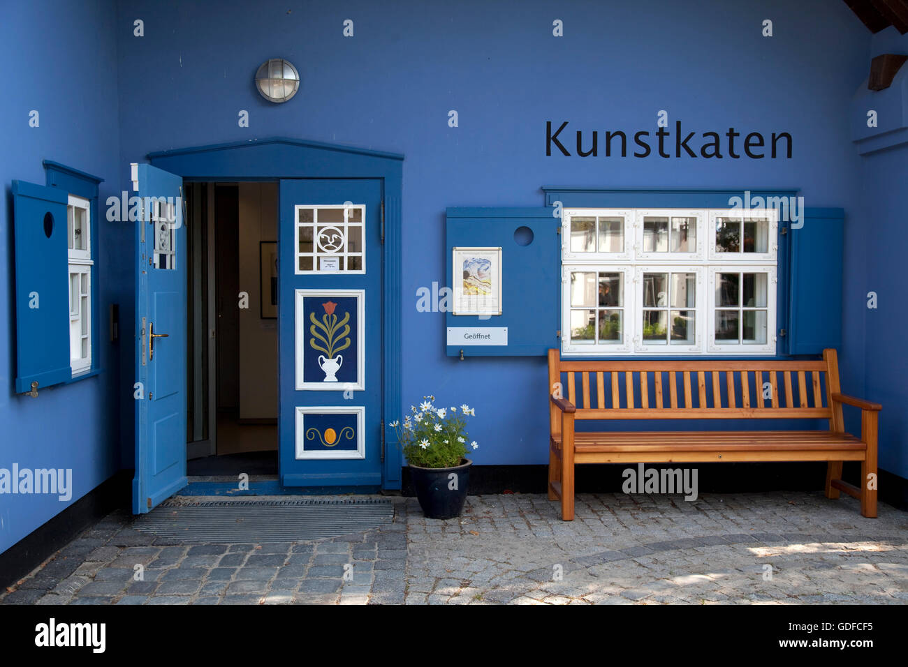 Kunstkaten galleria d'arte, Mar Baltico località di Ahrenshoop, Fischland, Meclemburgo-Pomerania Occidentale Foto Stock