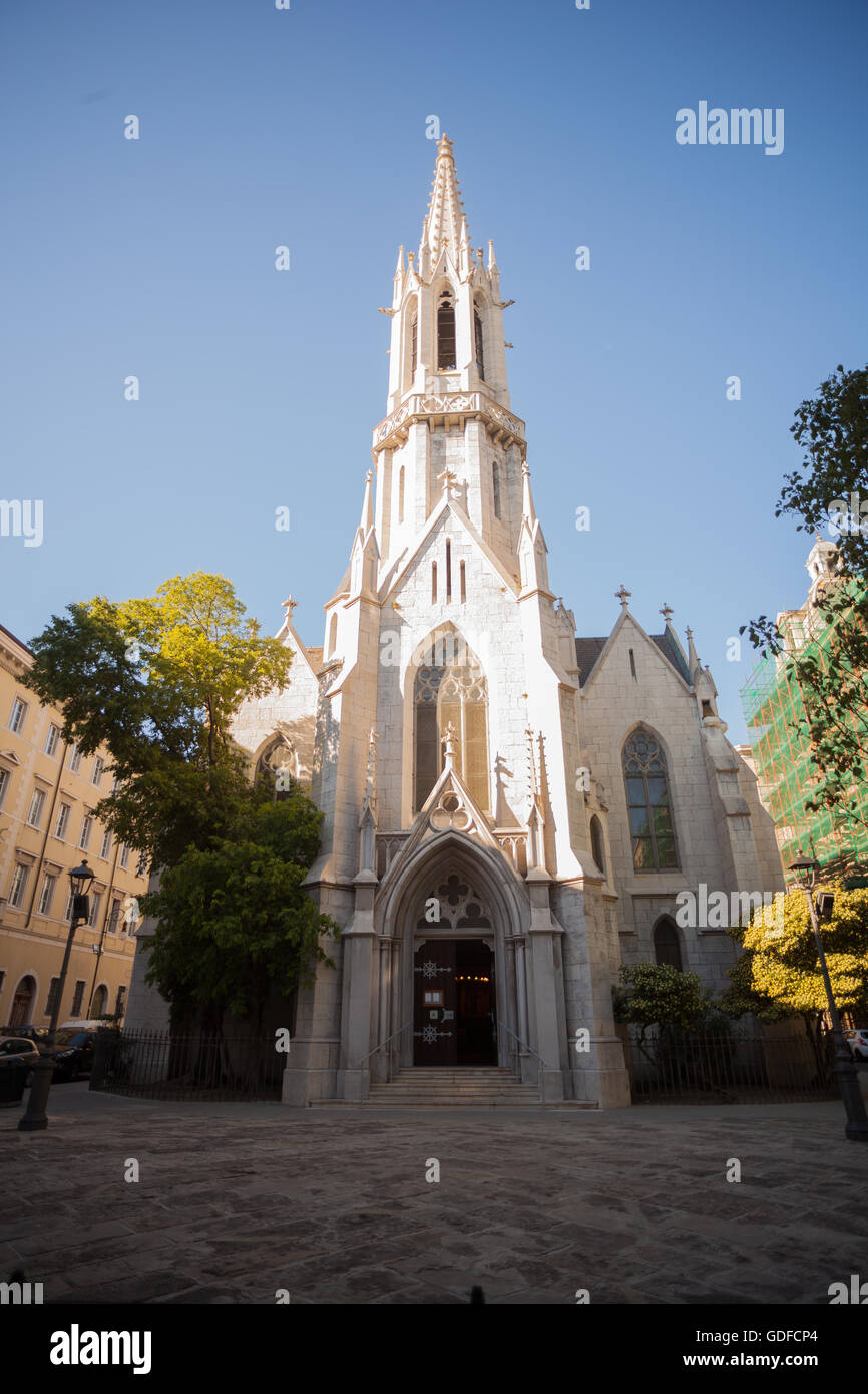 TRIESTE, ITALIA - MAGGIO, 04: La Chiesa Evangelica Luterana a Trieste il 04 maggio 2016 Foto Stock