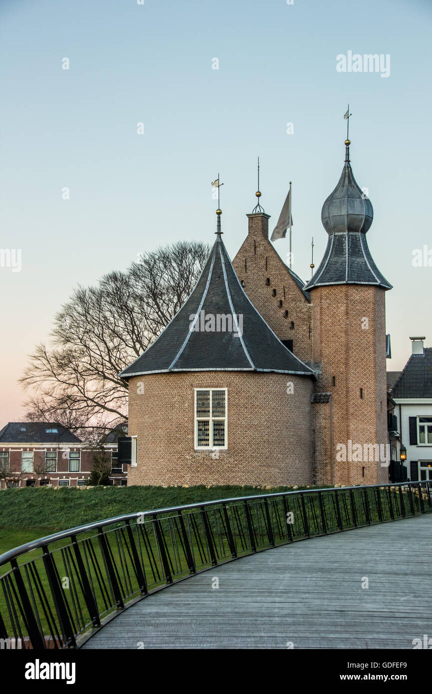 Castello di Coevorden nel tardo pomeriggio Foto Stock