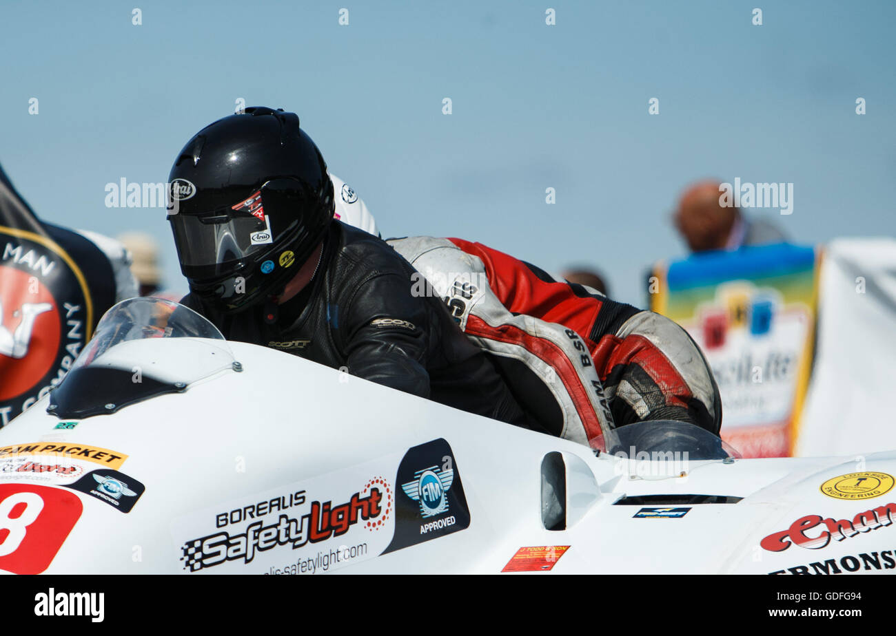 - 14 luglio. 2016 - Il Sud 100 gare su strada, Billown circuito, Castletown Isola di Man. ©Samuel Bay Foto Stock