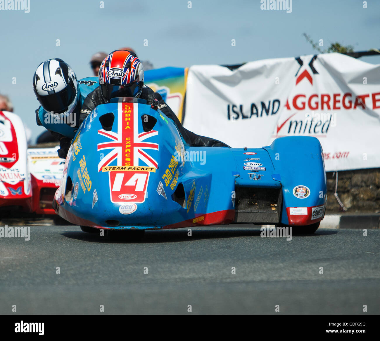 - 14 luglio. 2016 - Il Sud 100 gare su strada, Billown circuito, Castletown Isola di Man. ©Samuel Bay Foto Stock