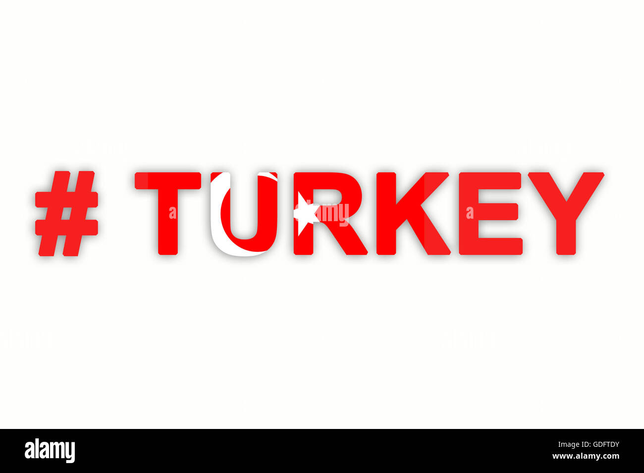 bandiera della Turchia Foto Stock bandiera della Turchia Foto Stock