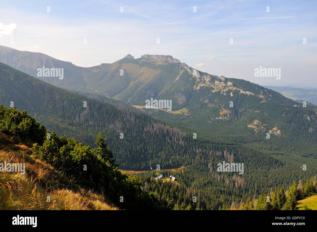 Rifugio di montagna nel Parco nazionale dei Alti Tatra, Polonia Foto Stock