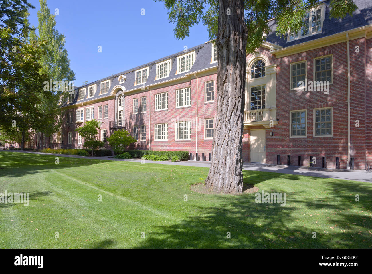 Whitman College edificio e parco in Wala Wala nello stato di Washington. Foto Stock