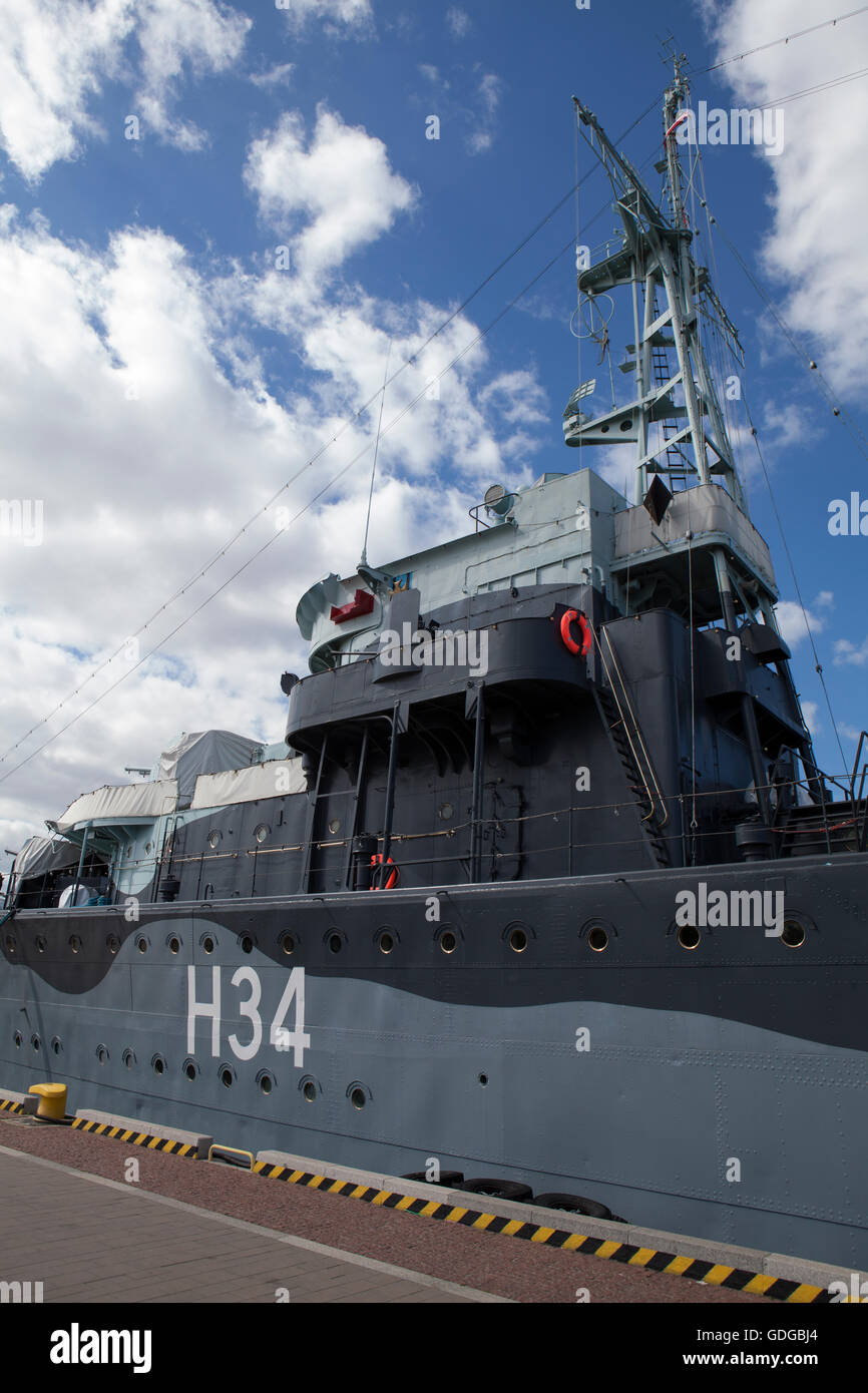 ORP Błyskawica, Gdynia Polonia - ORP Błyskawica - polski niszczyciel Foto Stock