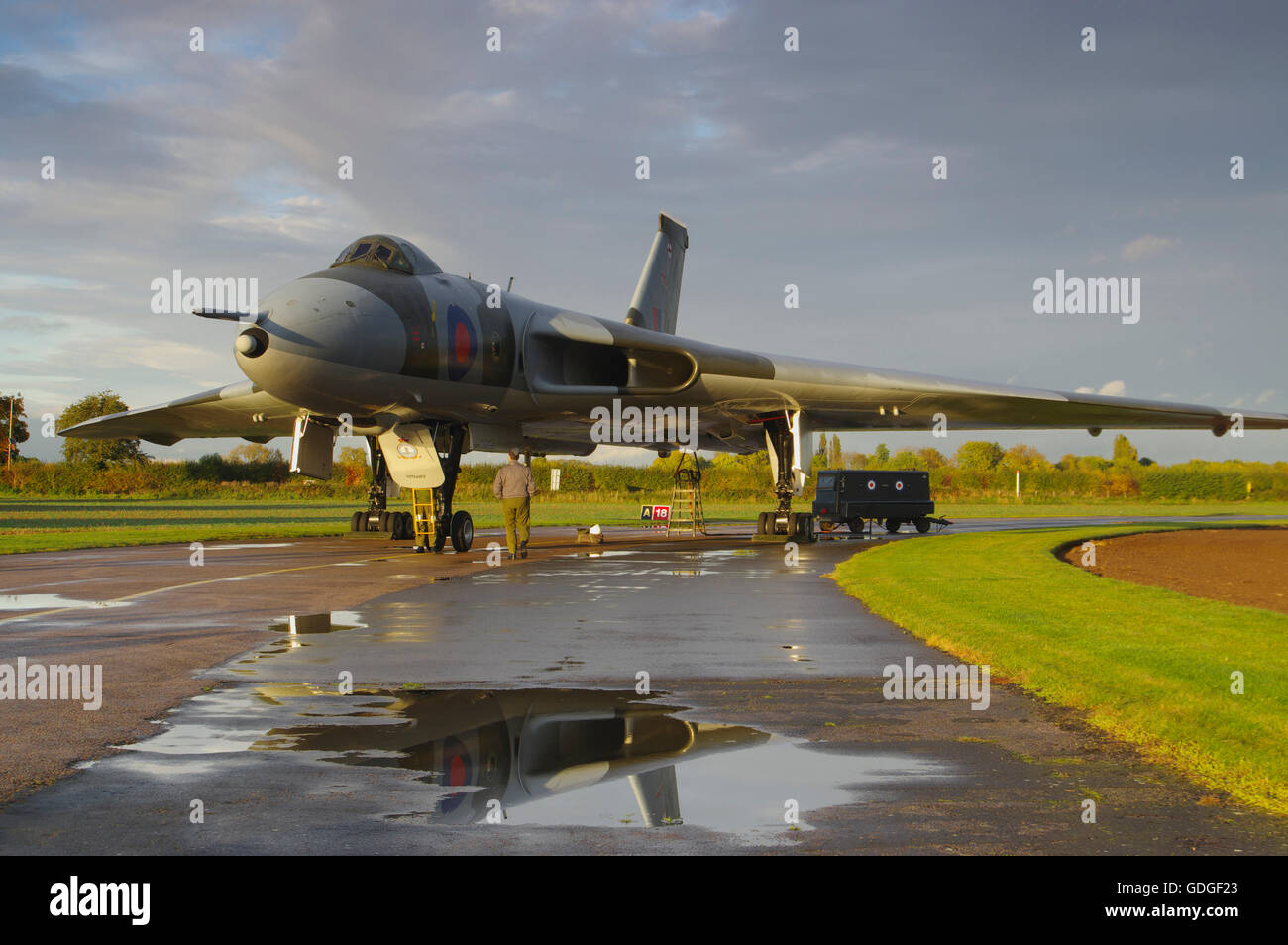 Avro Vulcan B2 XM655, Wellesbourne, Foto Stock