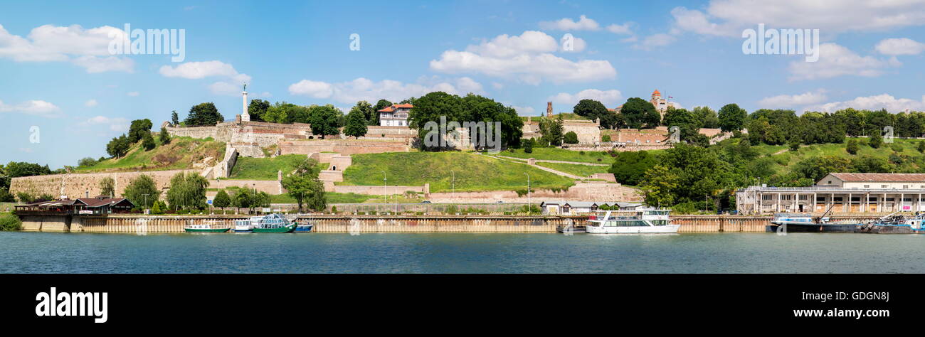 Vista panoramica alla città di Belgrado in Serbia Foto Stock