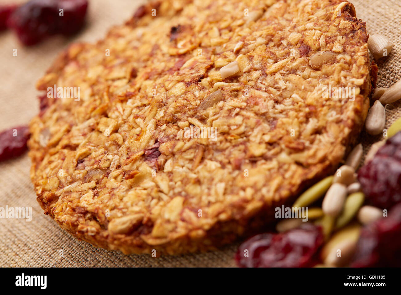 Cibo crudo granola pasto sano Foto Stock