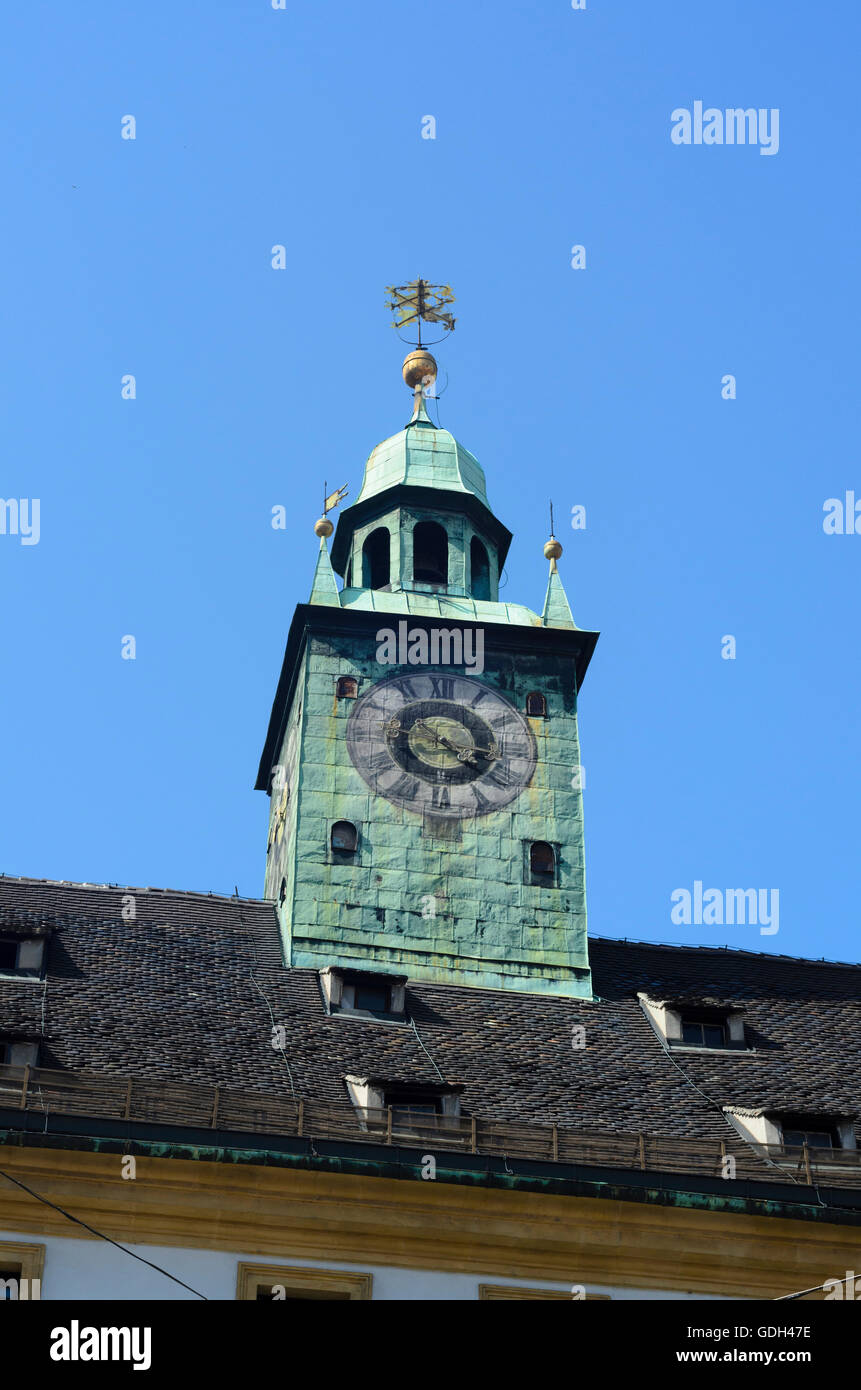 Graz: torretta sul tetto del Landhaus, Austria, Steiermark, Stiria, Regione Graz Foto Stock