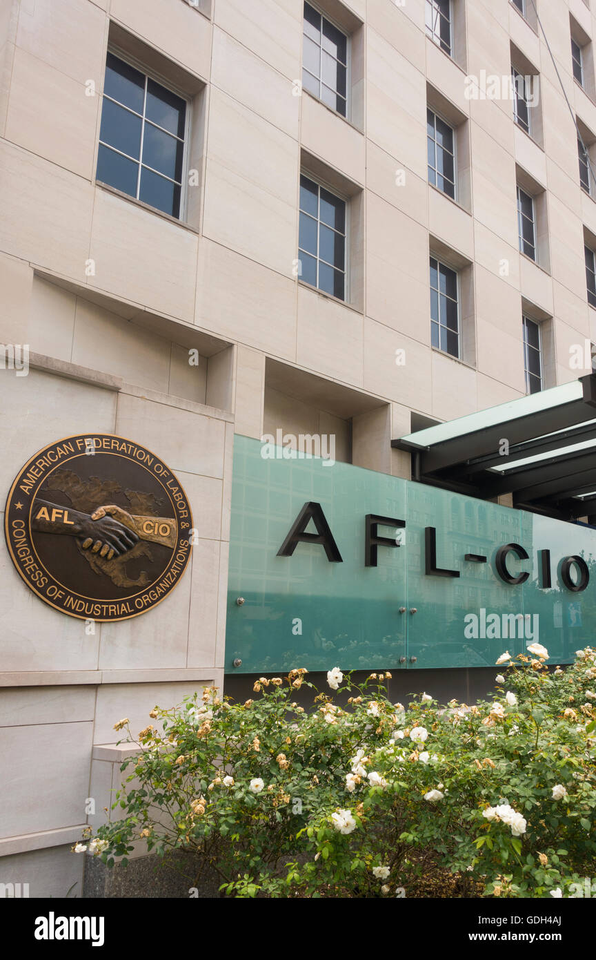 AFL-CIO edificio in Washington DC Foto Stock
