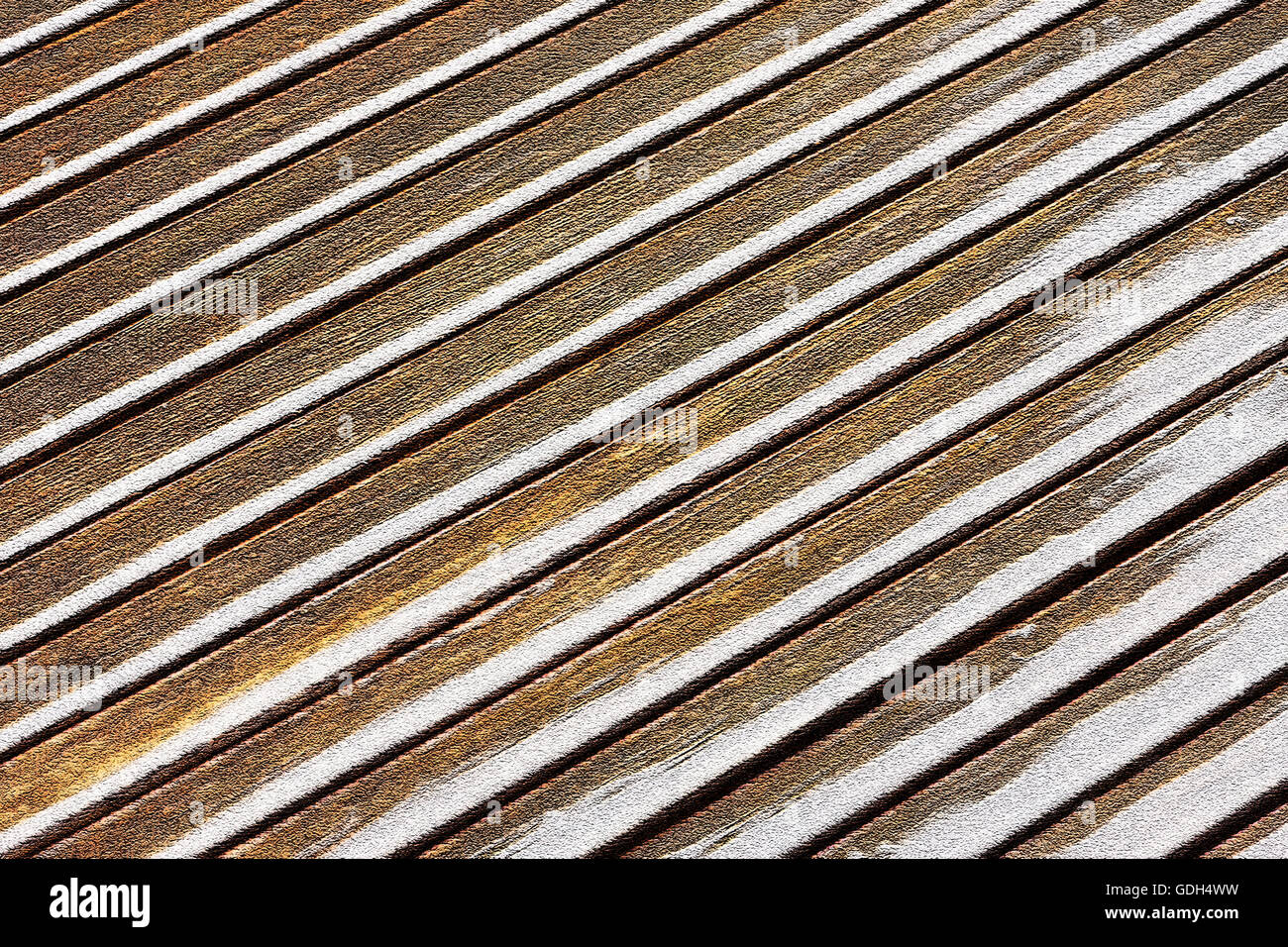 Textured illustrazione della diagonale linee brunastro Foto Stock