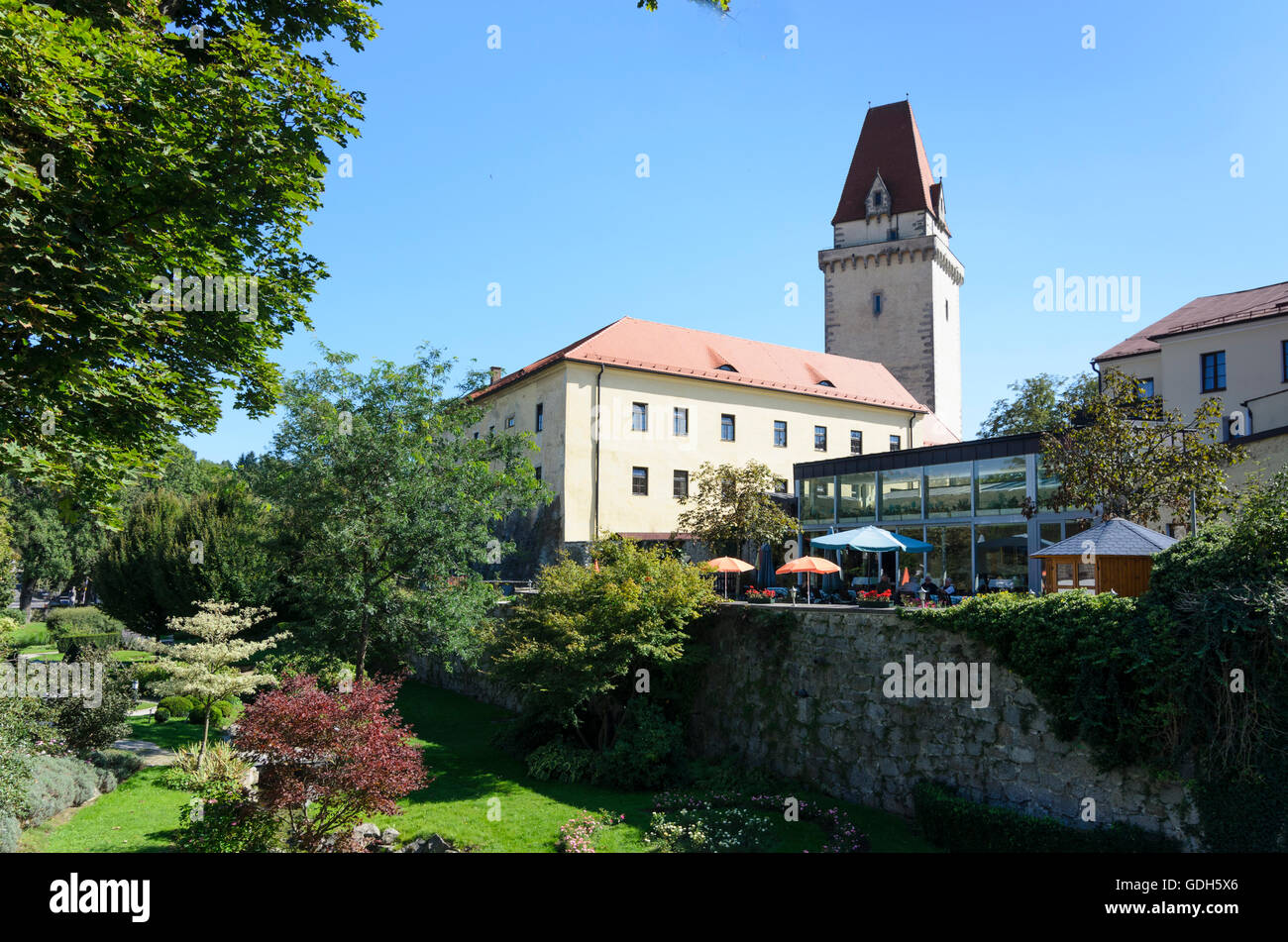 Freistadt: bastioni ed il castello di mantenere, Austria, Oberösterreich, Austria superiore, Mühlviertel Foto Stock