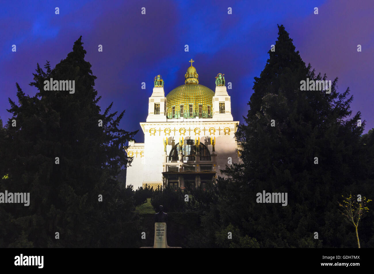 Wien, Vienna: chiesa am Steinhof, Austria, Wien, 14. Foto Stock