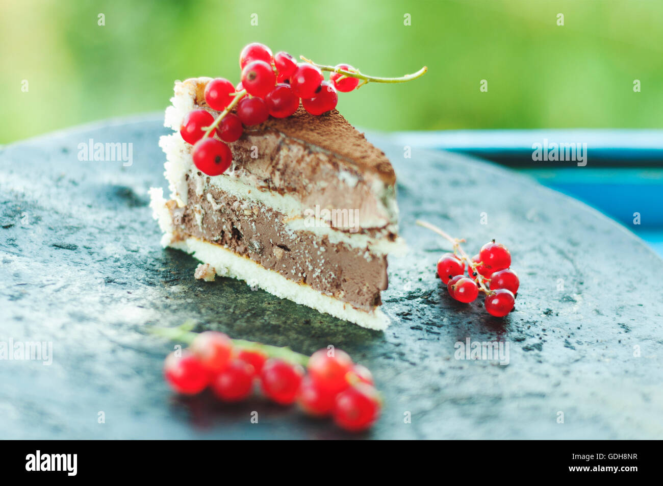 Torta gelato slice Foto Stock