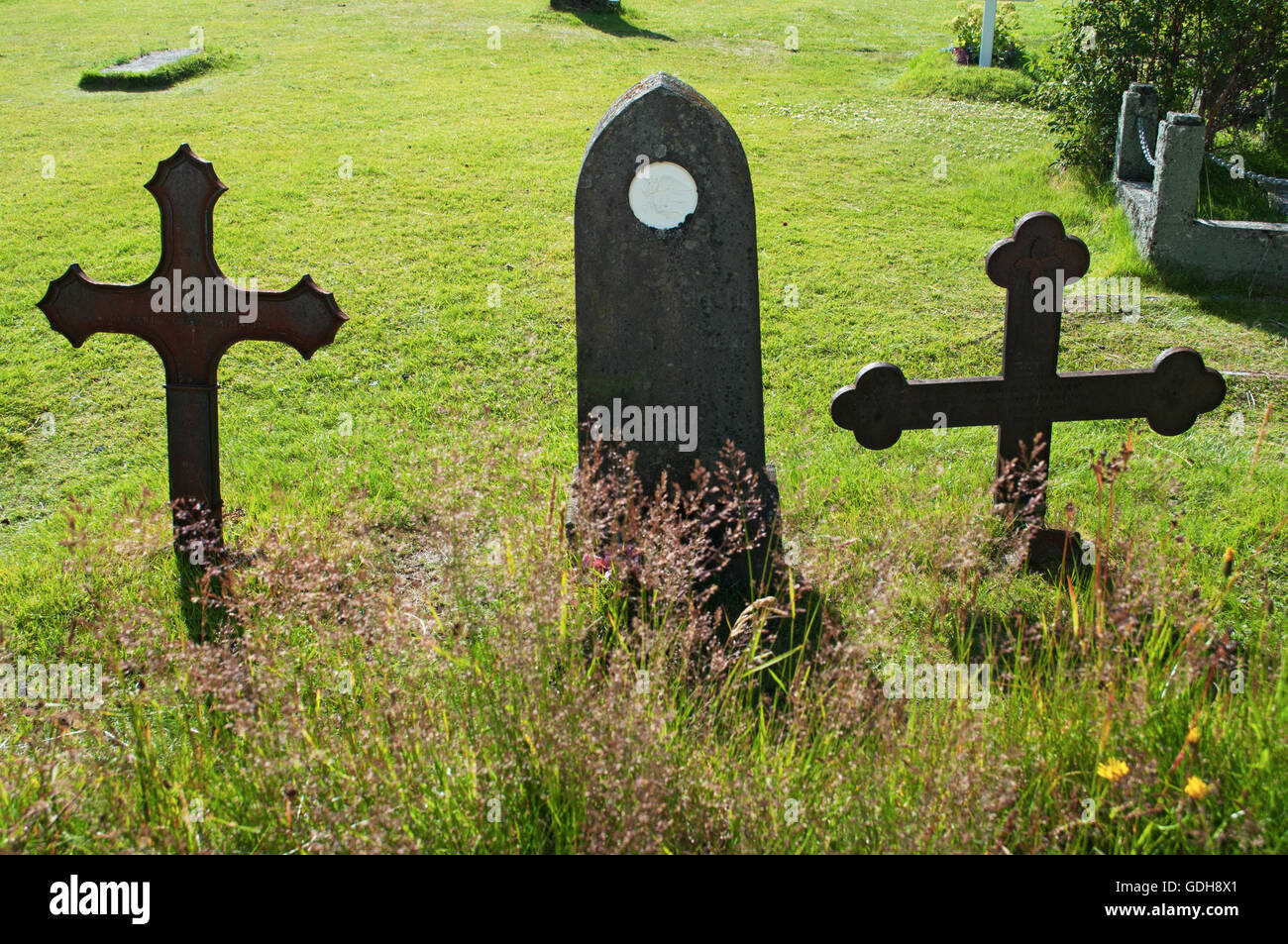 Islanda: Thingvellir national park, posizione chiave nella storia Islandese per il primo parlamento al mondo assemblato nel 930 d.c. Foto Stock