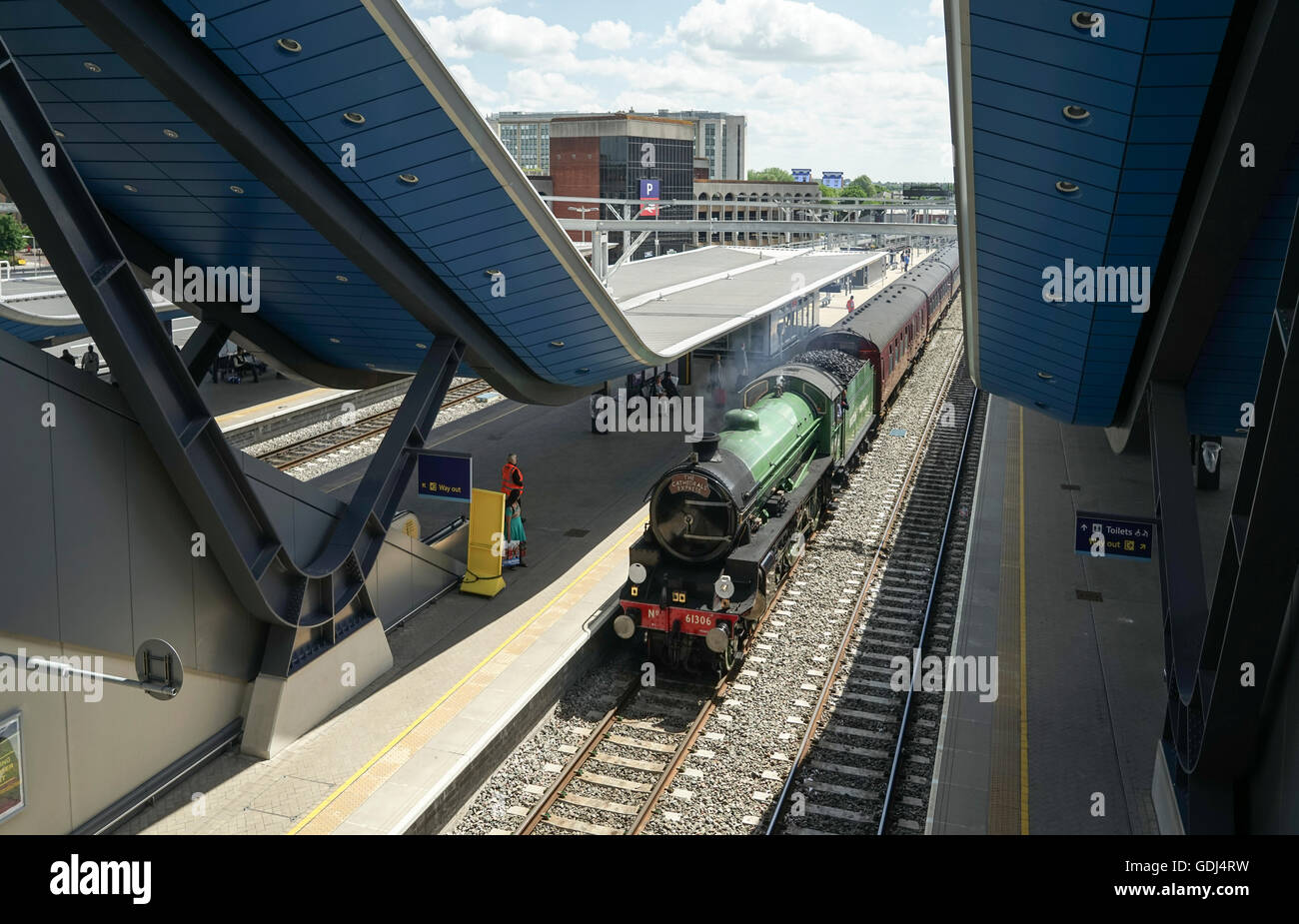Mayflower a stazione di Reading, Berkshire -2 Foto Stock