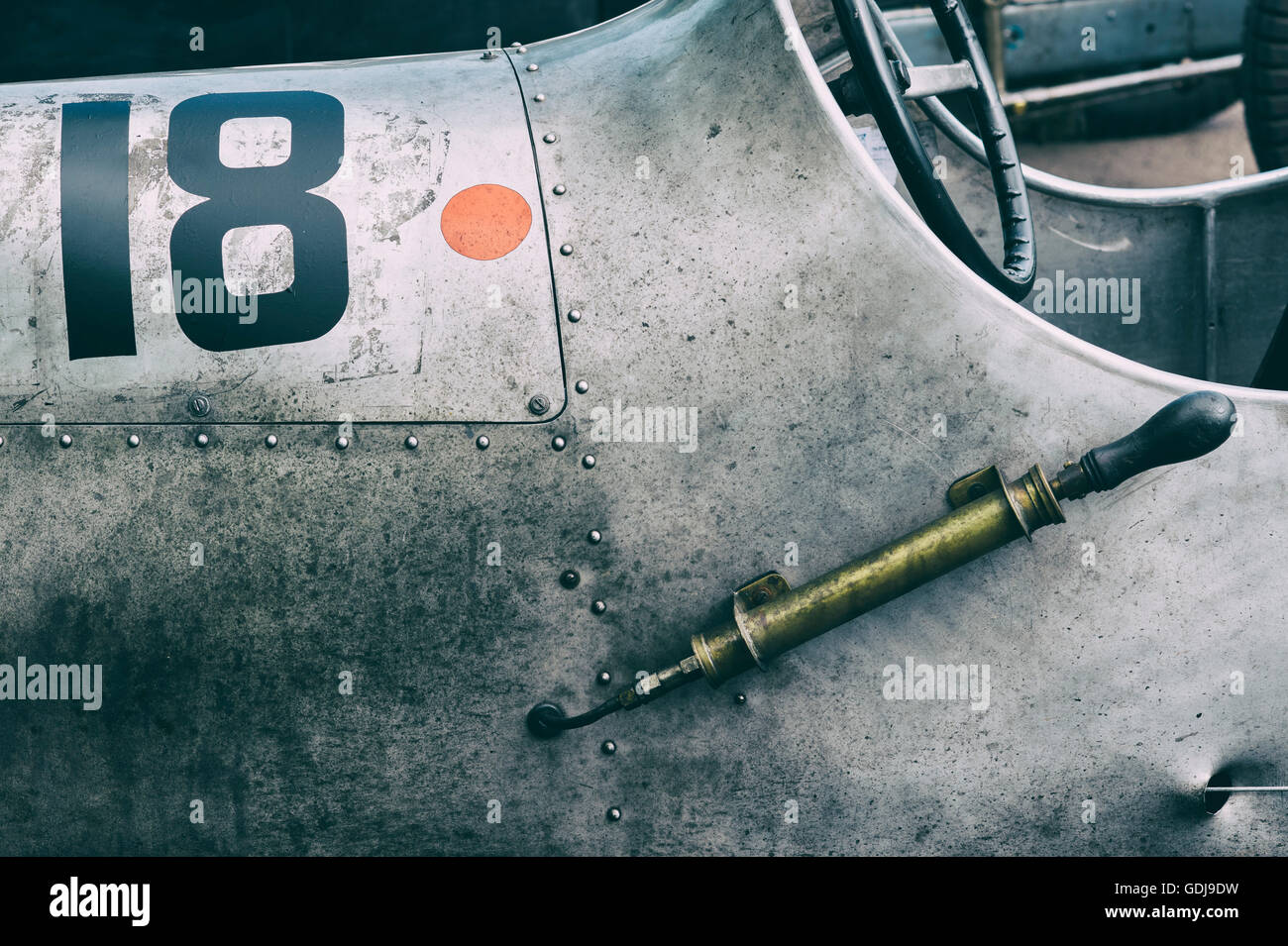 1928 Grannie JAP speciale Shelsby 1100cc racing car. Regno Unito. Vintage filtro applicato Foto Stock