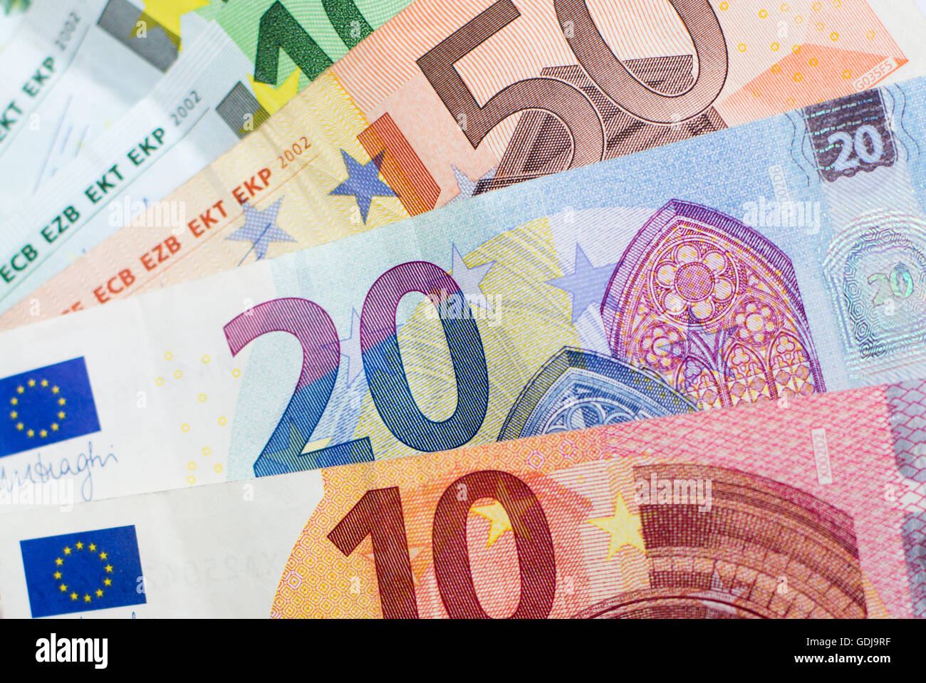 Denaro contante - euro bills / il denaro europeo Foto Stock